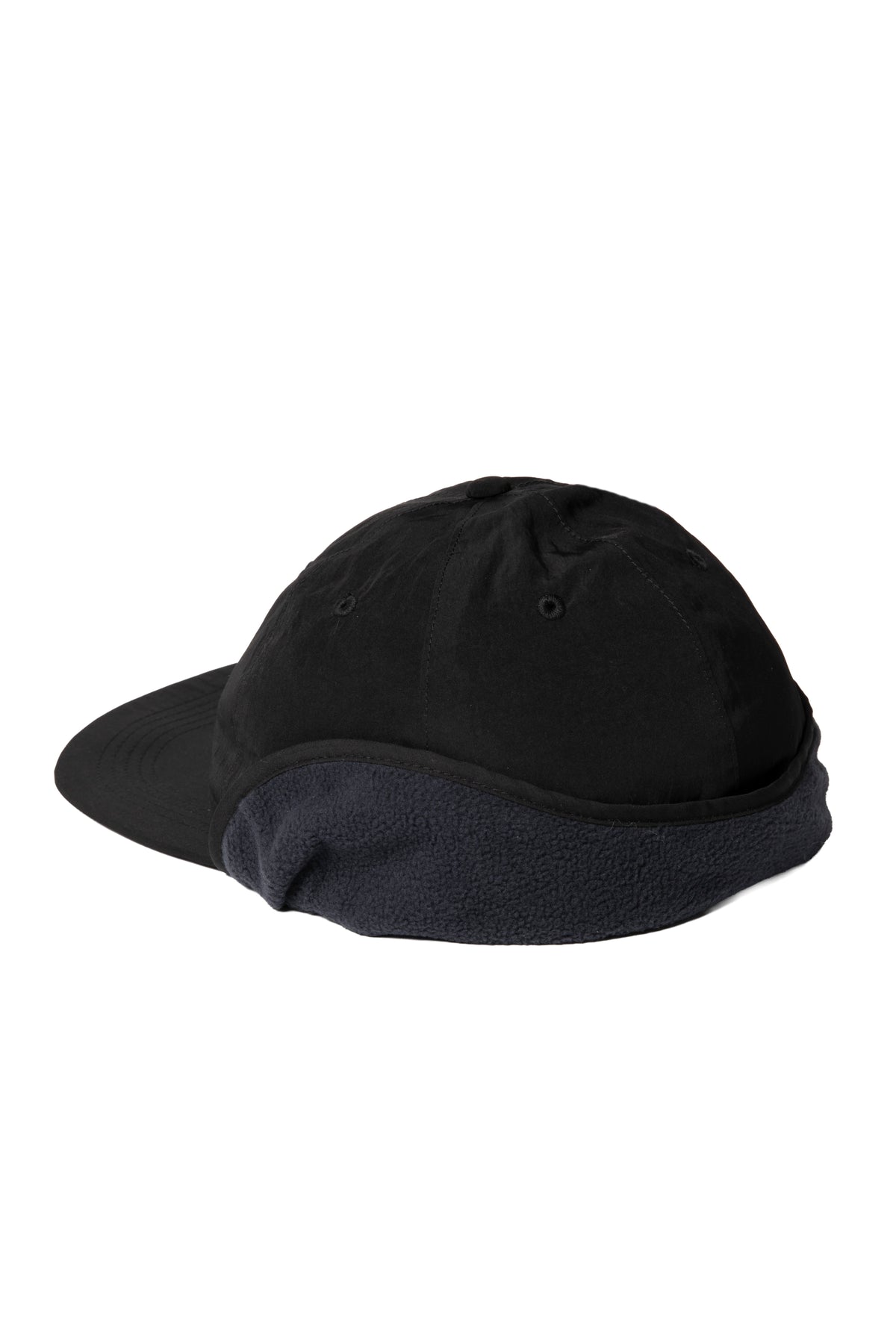 SIDE LOGO EMB EAR CUFF CAP BLACK