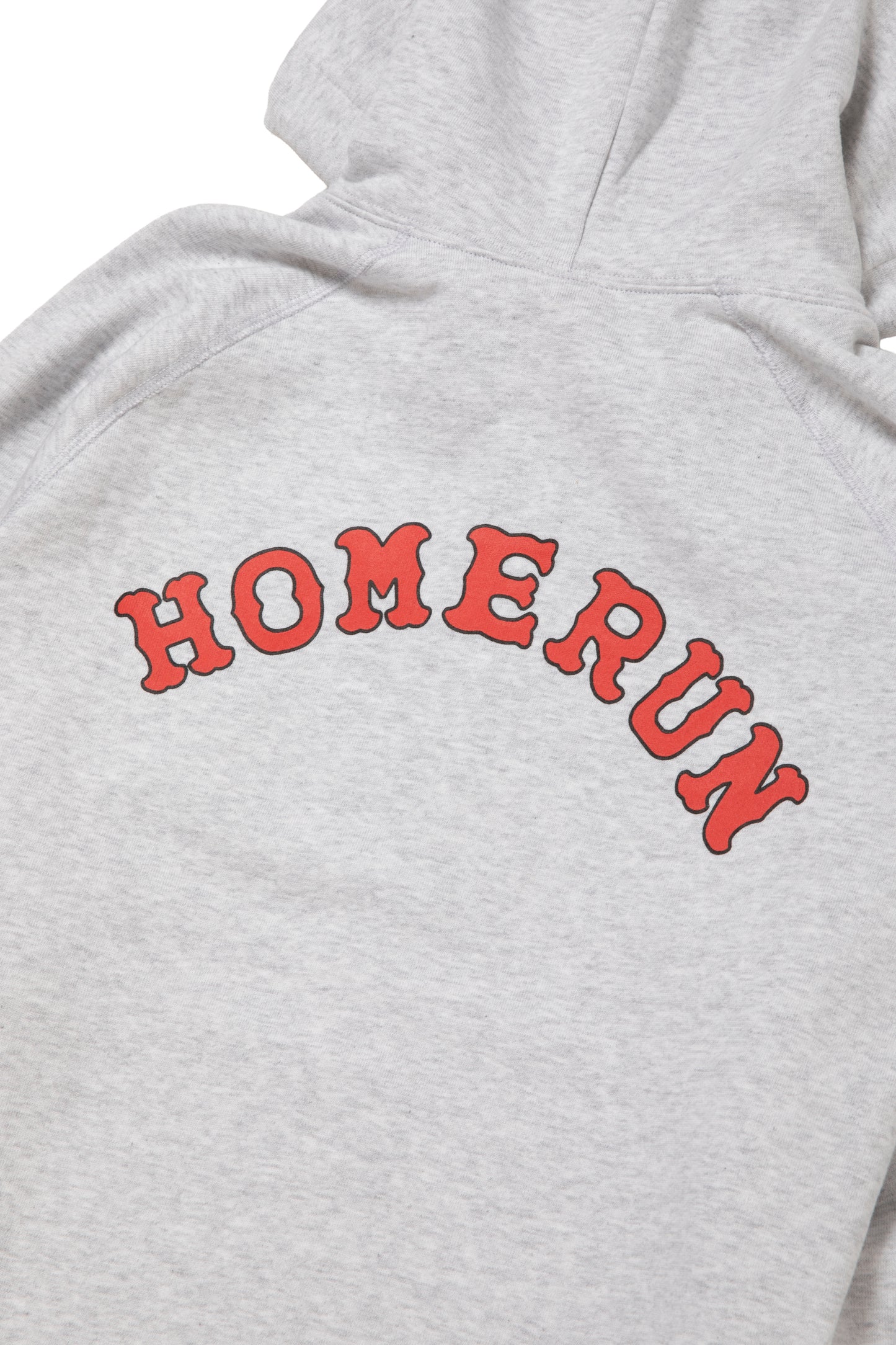 hagt x HOMERUN ZIP UP HOODIE FL ASH GRAY