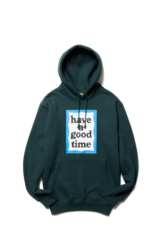 BLUE FRAME PULLOVER HOODIE FL MALACHITE GREEN