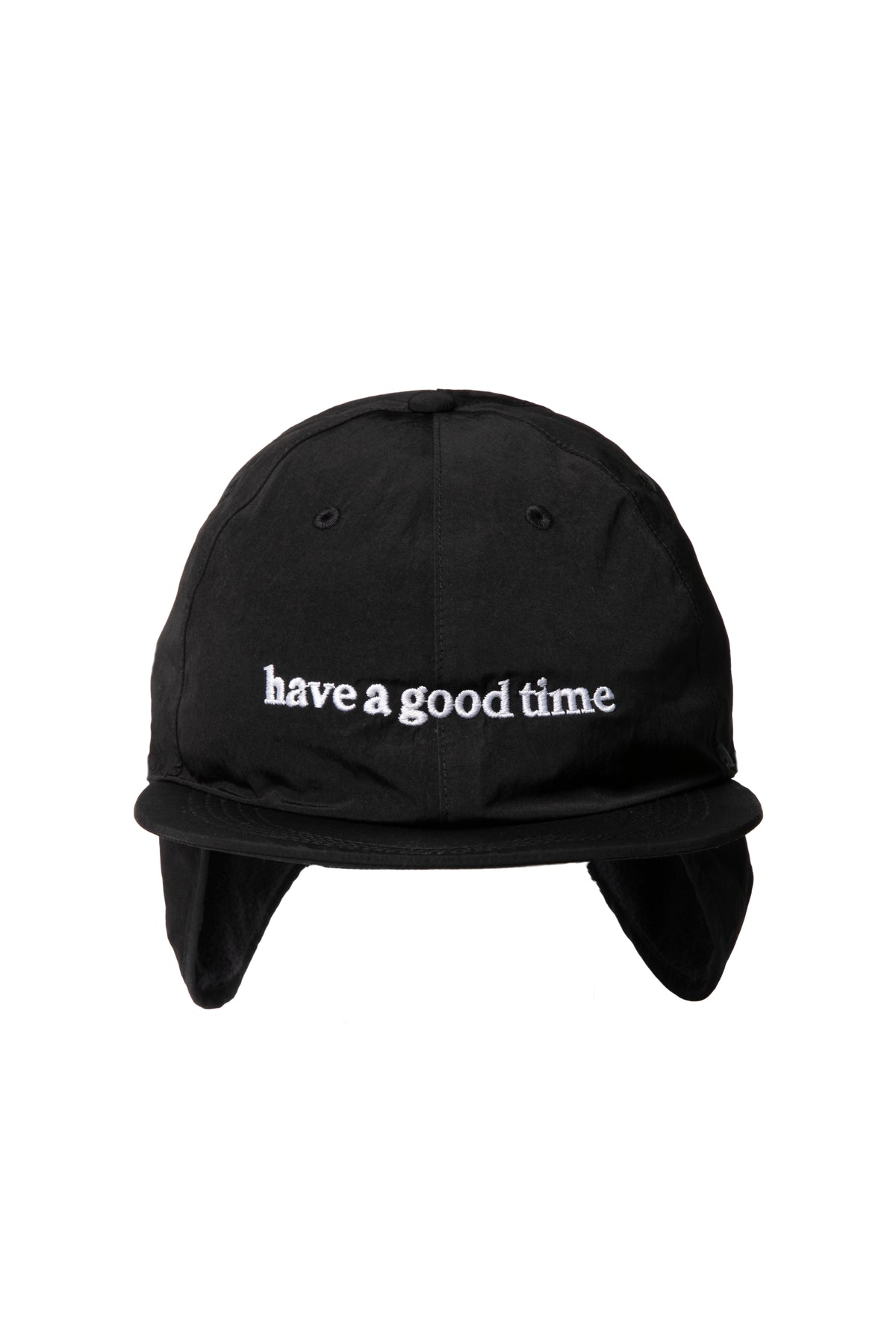 SIDE LOGO EMB EAR CUFF CAP BLACK