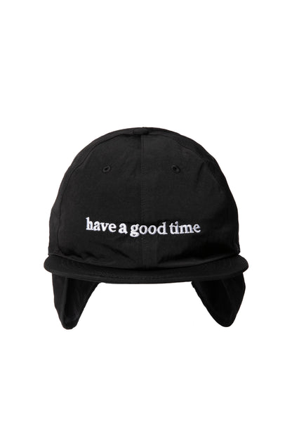 SIDE LOGO EMB EAR CUFF CAP BLACK