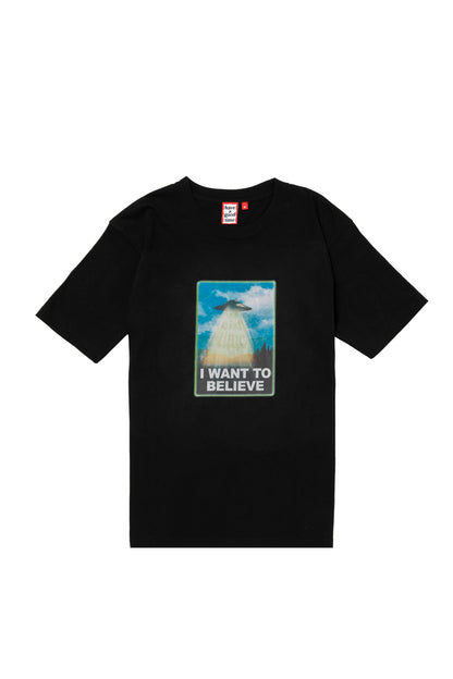 I WANT TO BELIEVE S/S TEE BLACK