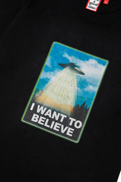 I WANT TO BELIEVE S/S TEE BLACK