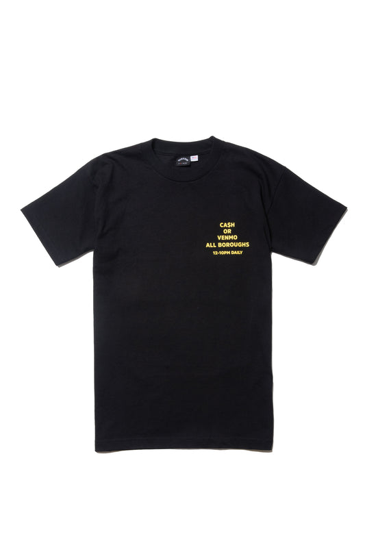 CASH OR VENMO S/S TEE BLACK