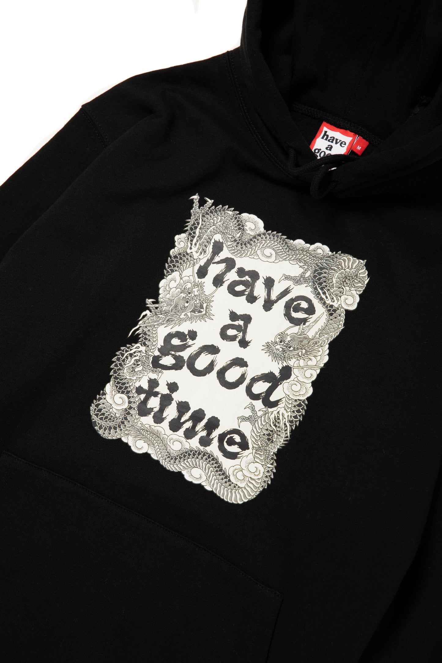 DRAGON FRAME PULLOVER HOODIE FL BLACK