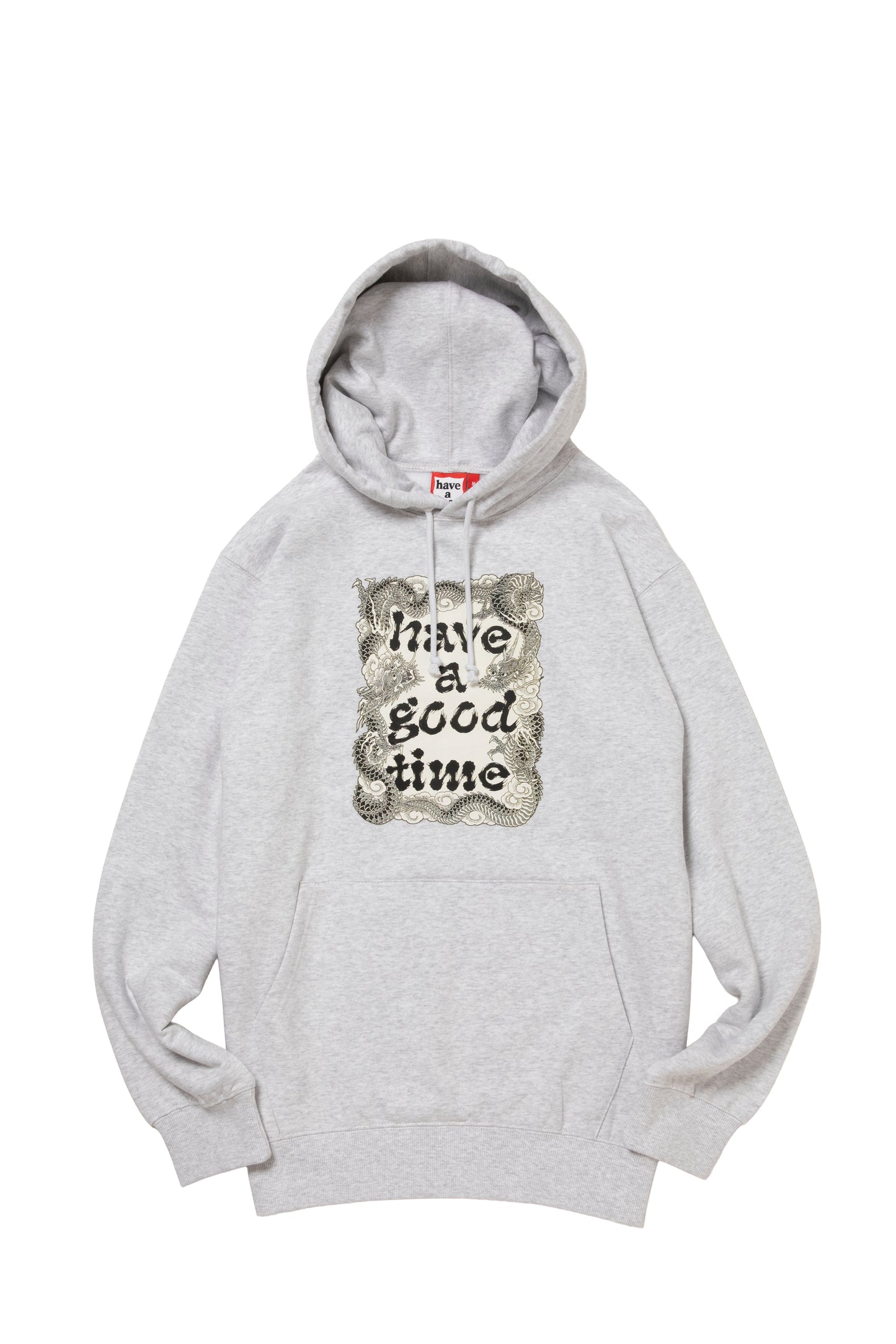 DRAGON FRAME PULLOVER HOODIE FL ASH GRAY