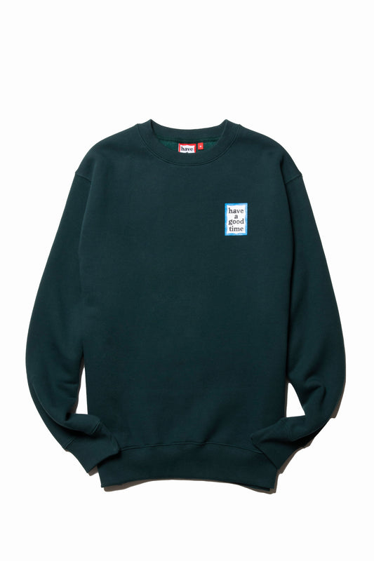 MINI BLUE FRAME CREWNECK FL MALACHITE GREEN