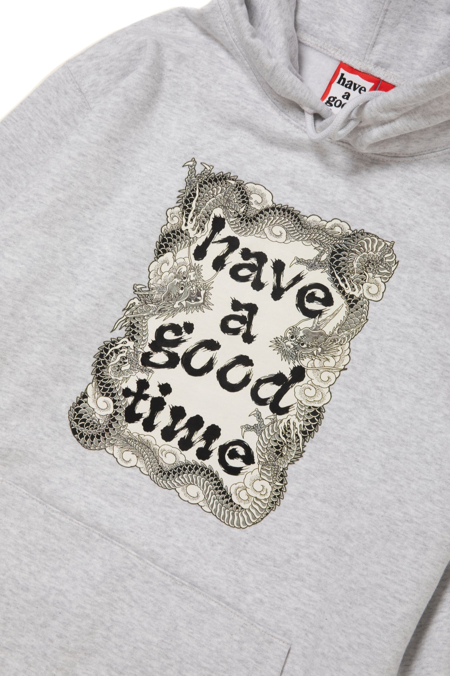 DRAGON FRAME PULLOVER HOODIE FL ASH GRAY