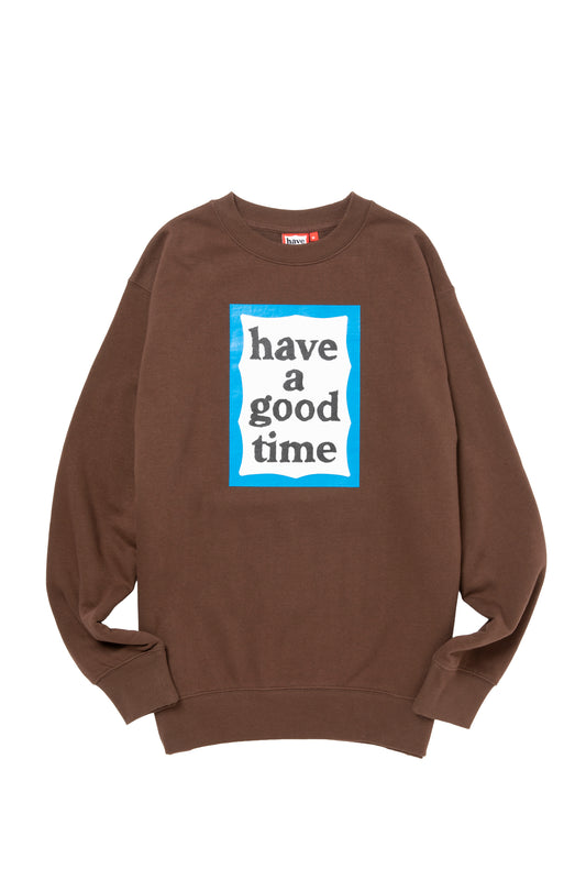 BLUE FRAME CREWNECK FL RUSTY BROWN