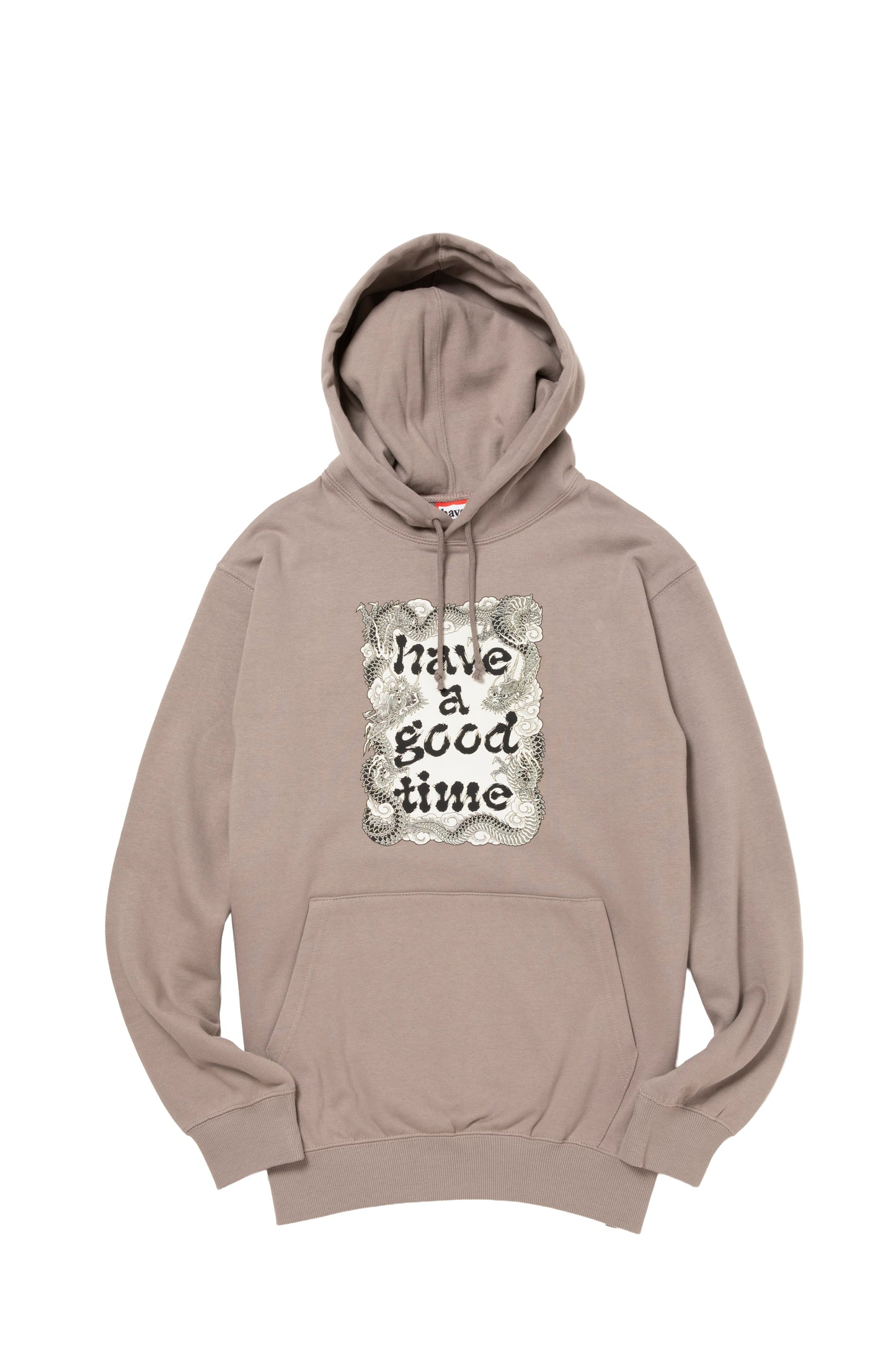 DRAGON FRAME PULLOVER HOODIE FL GREIGE