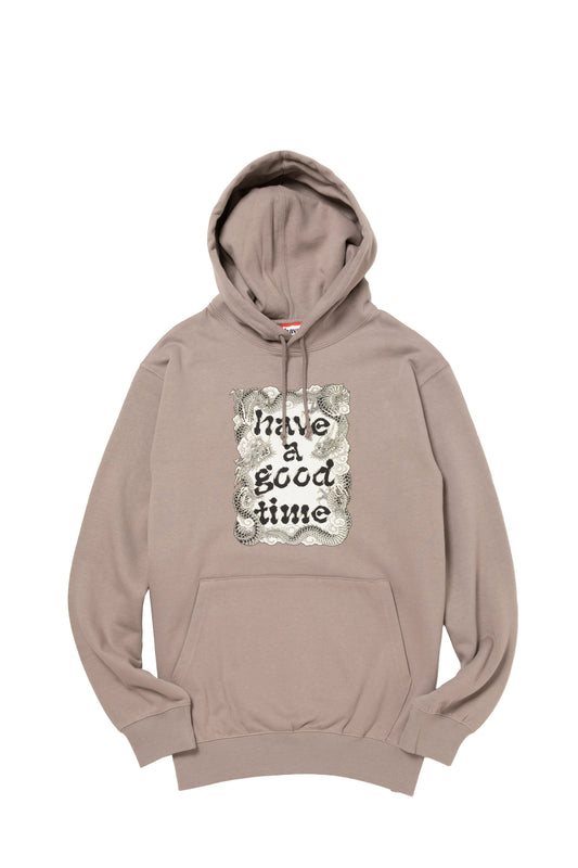 DRAGON FRAME PULLOVER HOODIE FL GREIGE