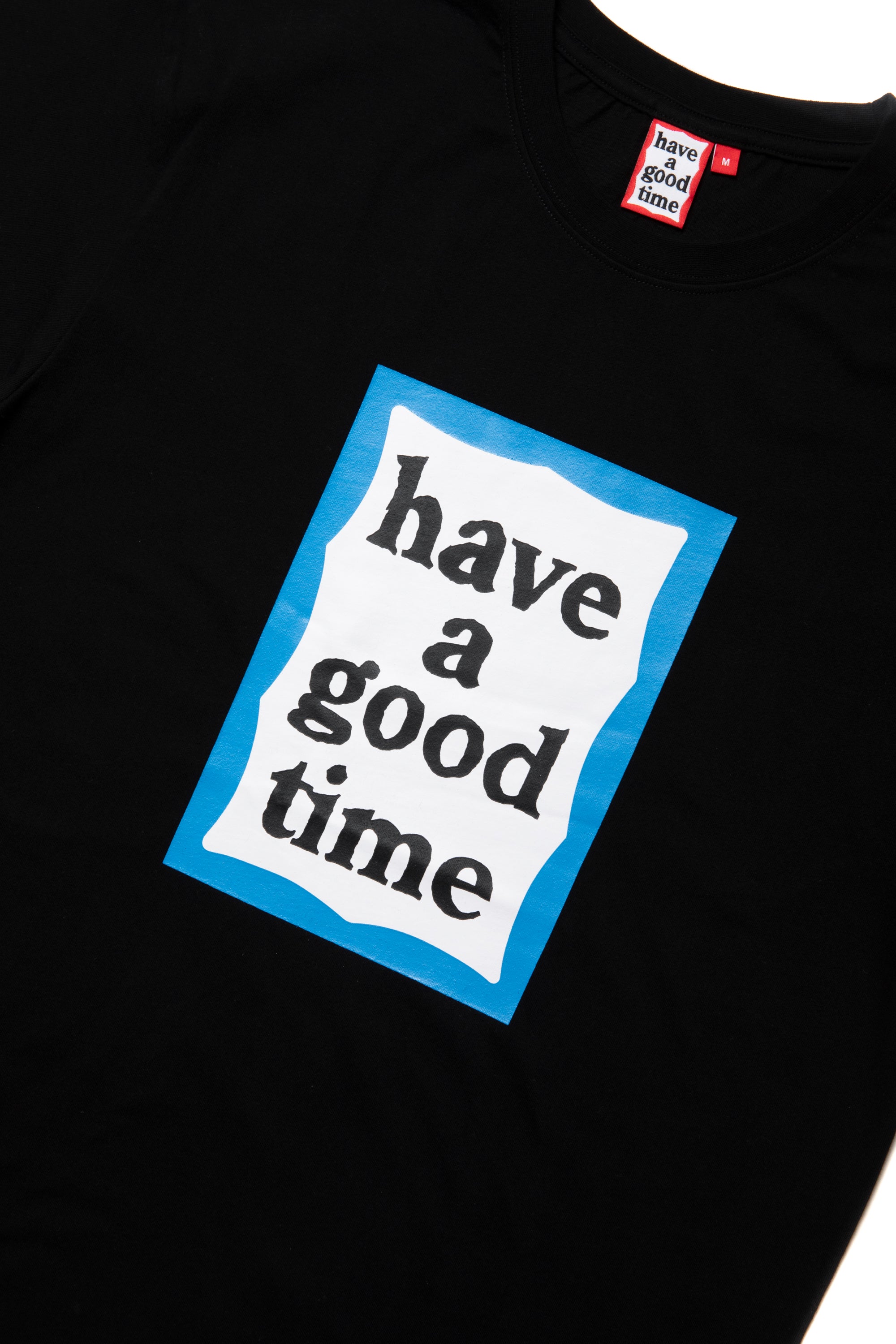50%OFF TEE S/S FRAME BLUE BLACK time good a have – トップス