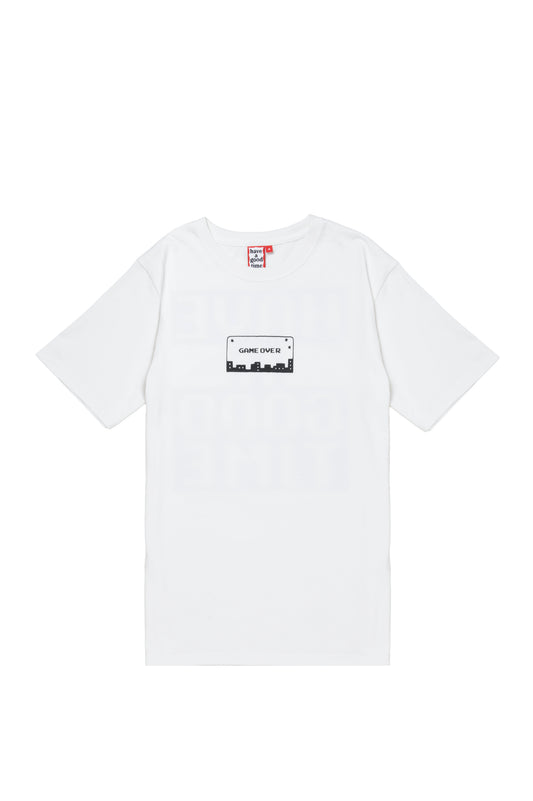 GAME OVER S/S TEE WHITE