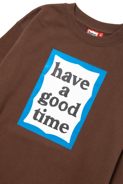 BLUE FRAME CREWNECK FL RUSTY BROWN