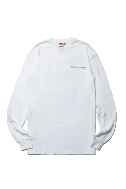 MEDIEVAL MONSTER LOGO L/S TEE WHITE