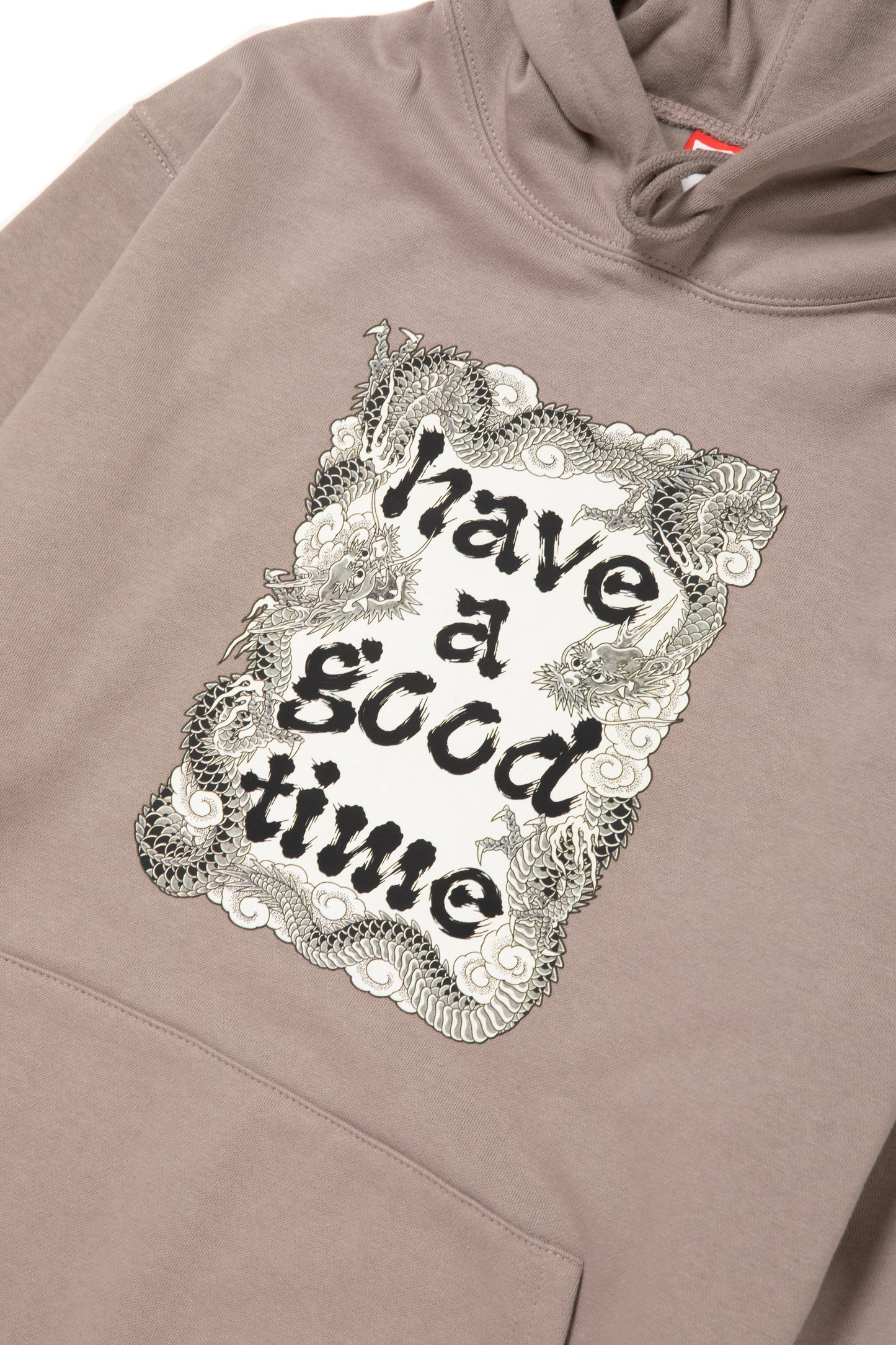 DRAGON FRAME PULLOVER HOODIE FL GREIGE