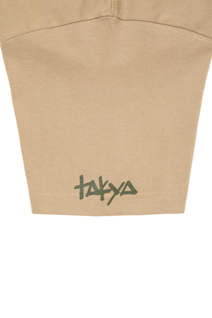 HANDSTYLE TOKYO SIDE LOGO S/S TEE SAND