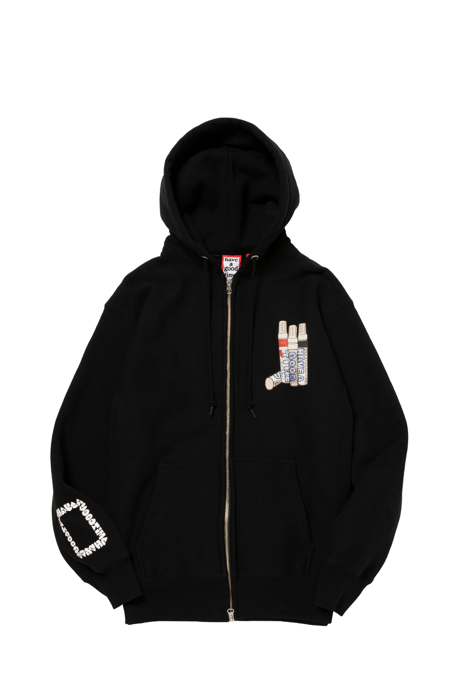 STYLES ZIP UP HOODIE FL BLACK