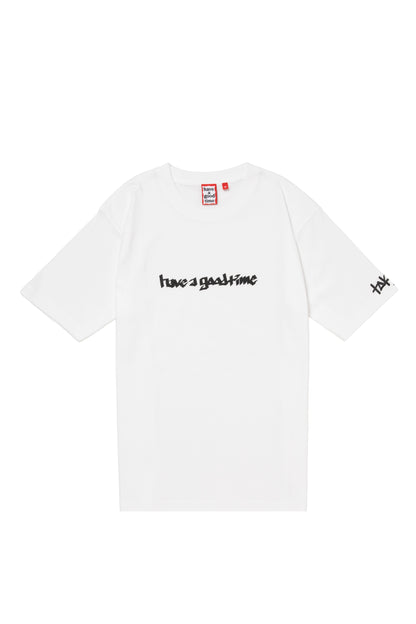 HANDSTYLE TOKYO SIDE LOGO S/S TEE WHITE