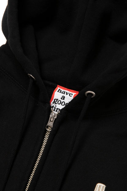 STYLES ZIP UP HOODIE FL BLACK