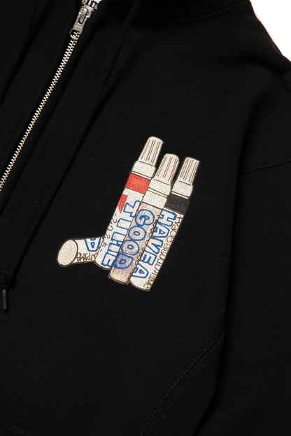 STYLES ZIP UP HOODIE FL BLACK