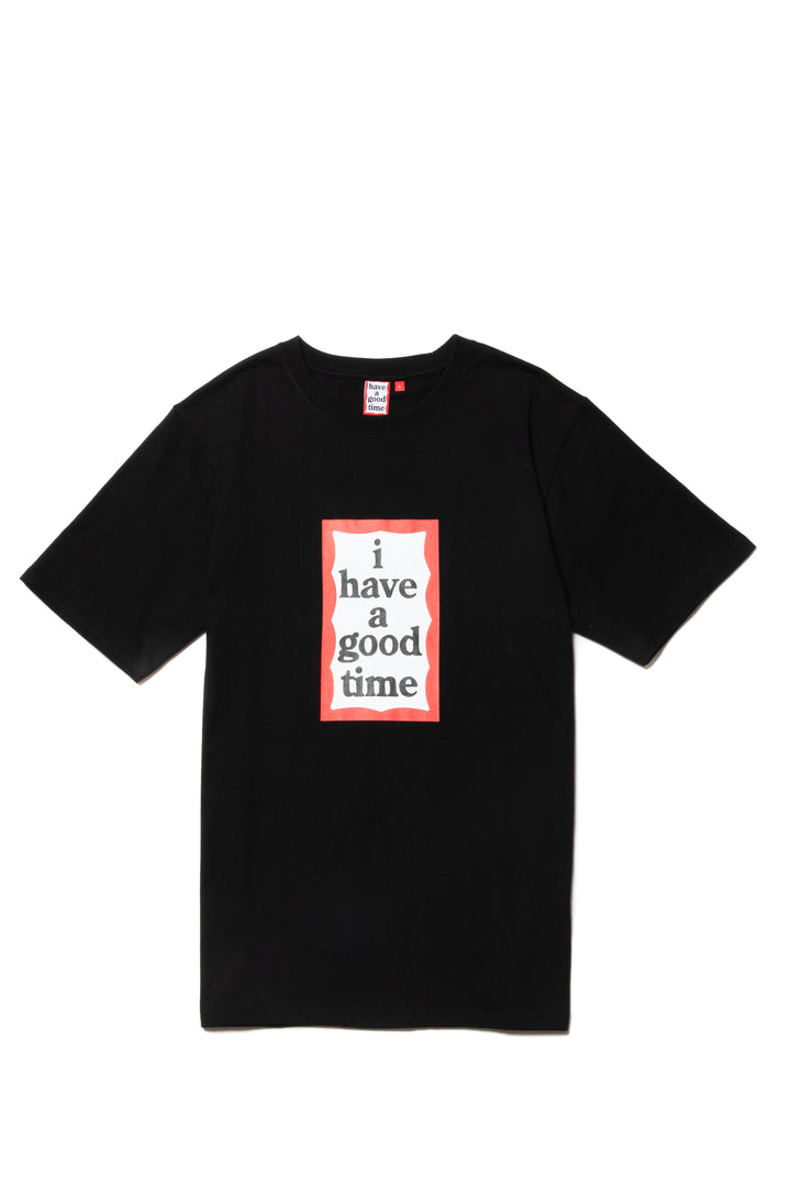 i have a good time S/S TEE BLACK