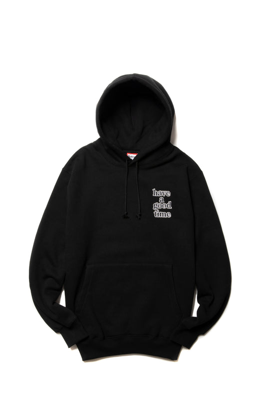 MINI LOGO EMB PULLOVER HOODIE FL BLACK