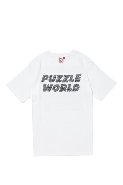 PUZZLE S/S TEE WHITE