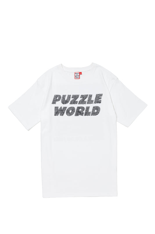 PUZZLE S/S TEE WHITE
