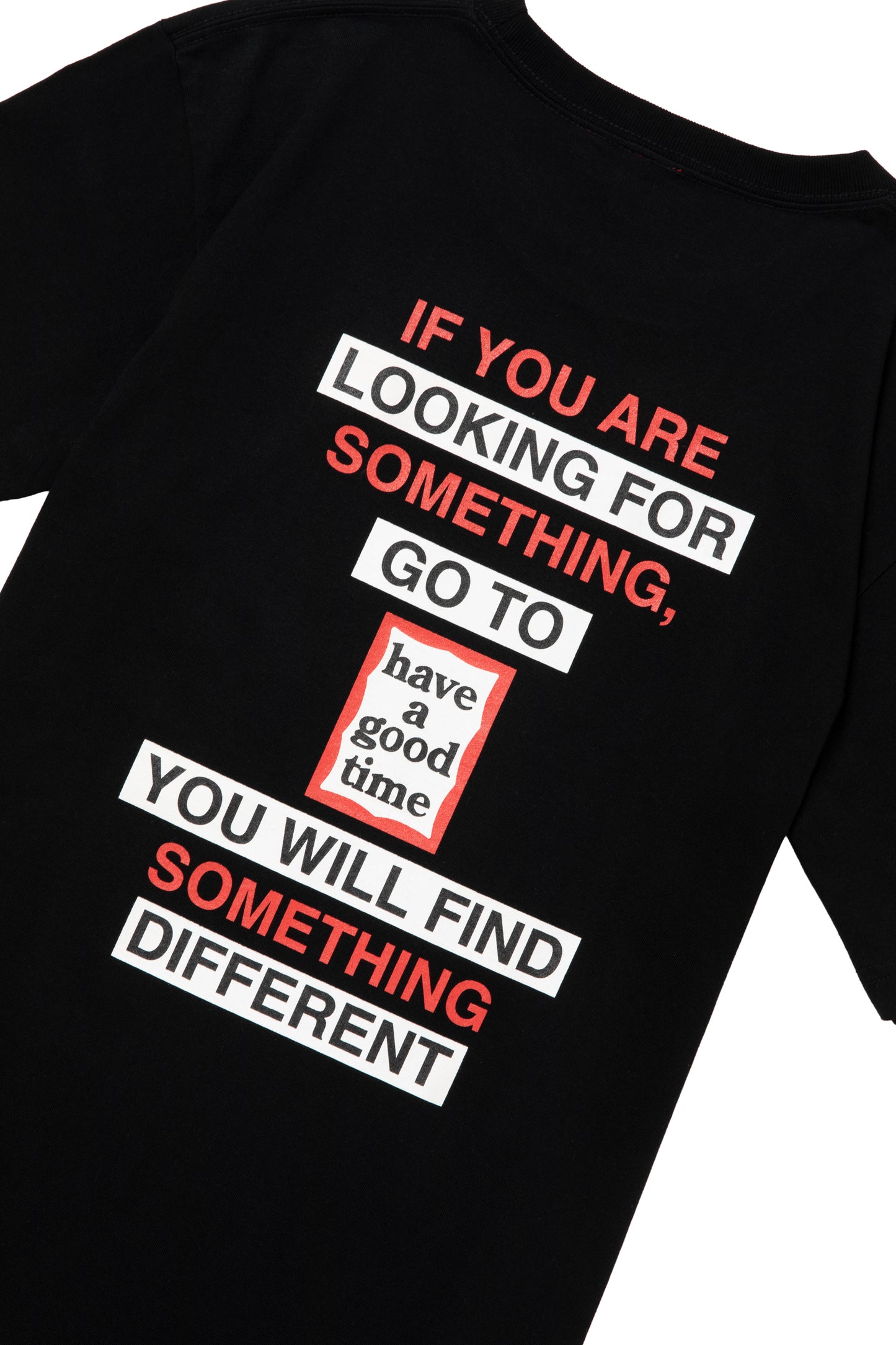FIND SOMETHING DIFFERENT S/S TEE BLACK