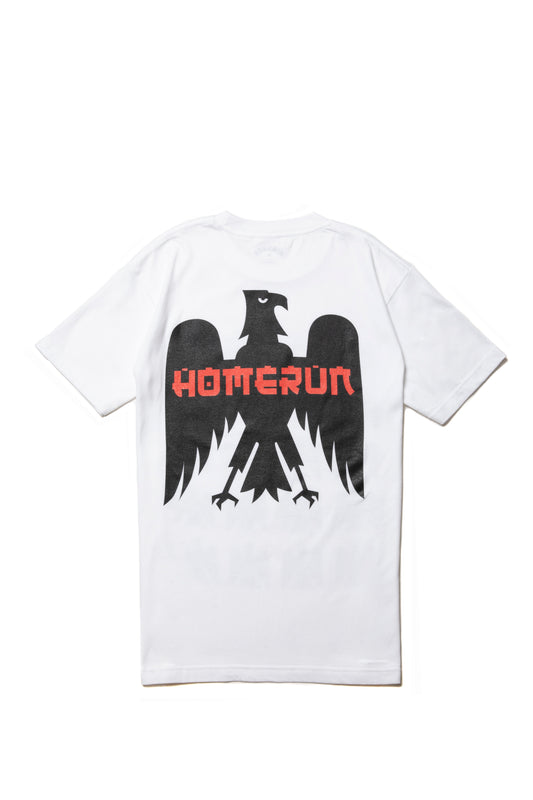 HOMERUN BIRD EYE S/S TEE WHITE