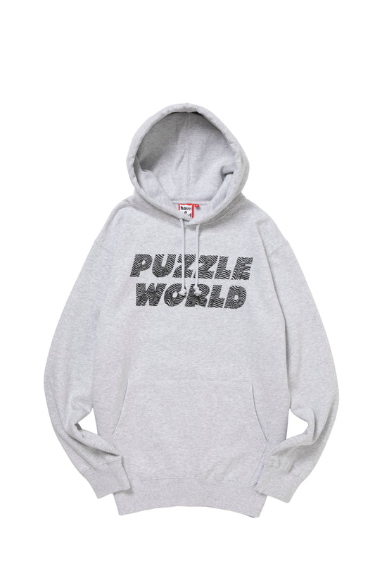 PUZZLE PULLOVER HOODIE FL ASH GRAY