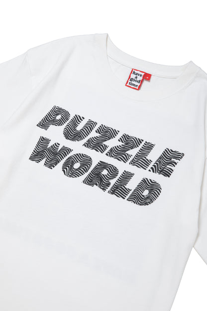 PUZZLE S/S TEE WHITE