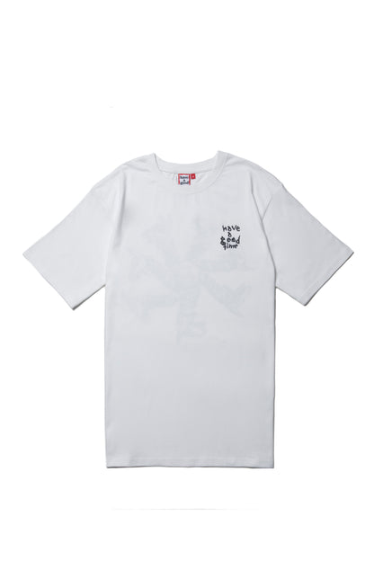 CYCLING LOGO S/S TEE WHITE