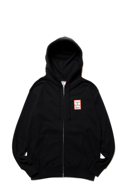 MINI FRAME ZIP UP HOODIE CO BLACK