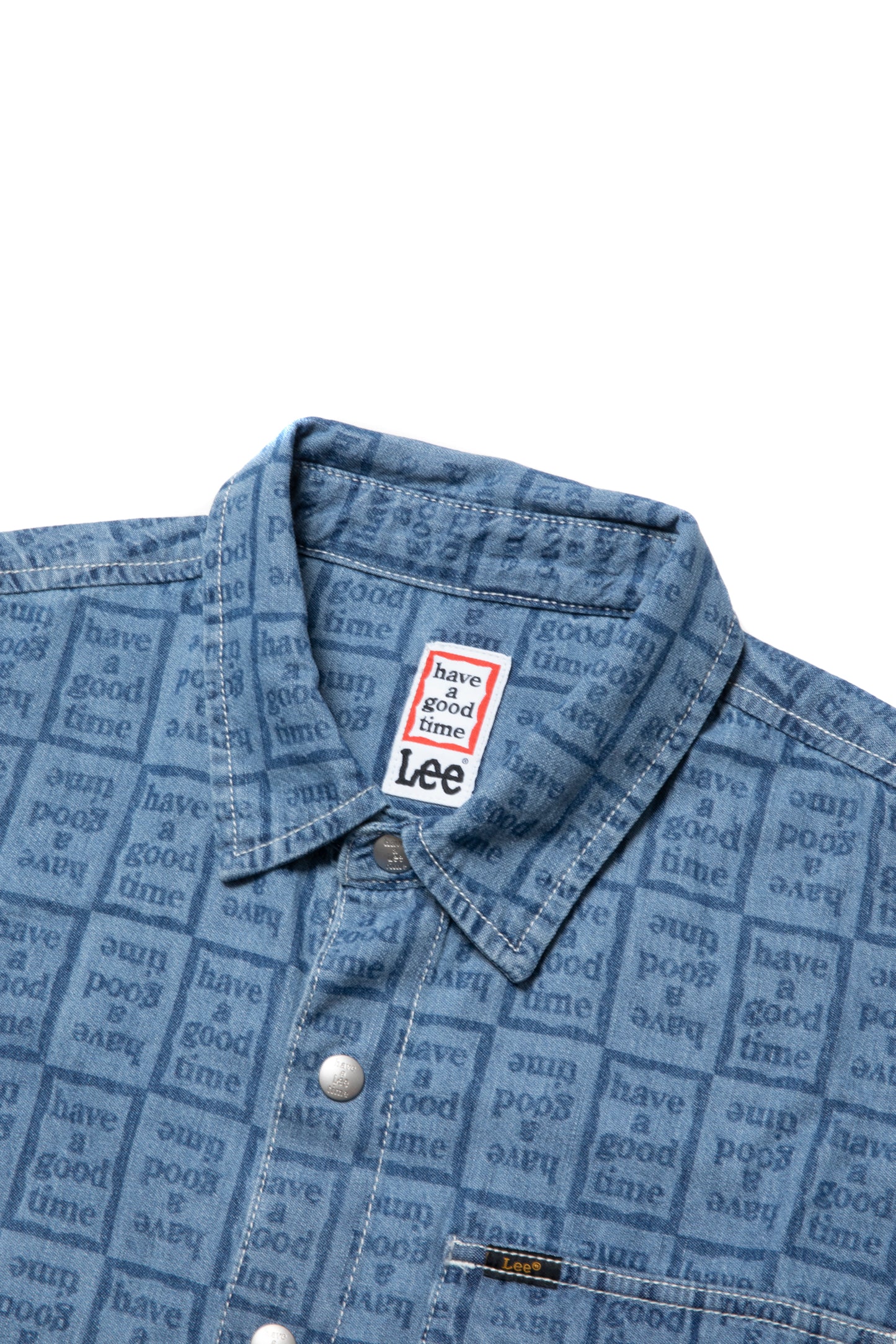 LEE x have a good time L/S DISCHARGED DENIM SHIRT