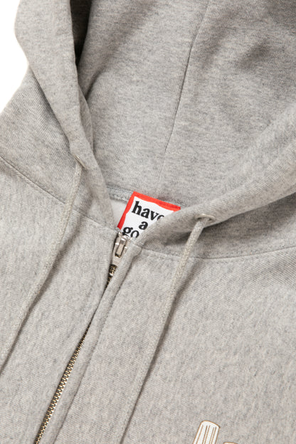 STYLES ZIP UP HOODIE FL HEATHER GRAY
