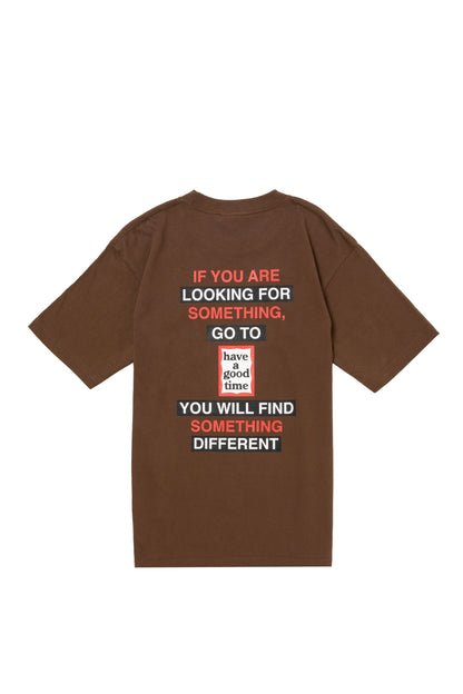 FIND SOMETHING DIFFERENT S/S TEE CHOCOLATE