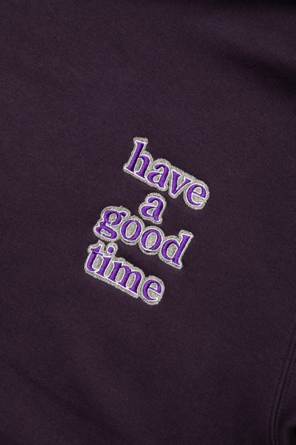 MINI LOGO EMB PULLOVER HOODIE FL DEEP PURPLE
