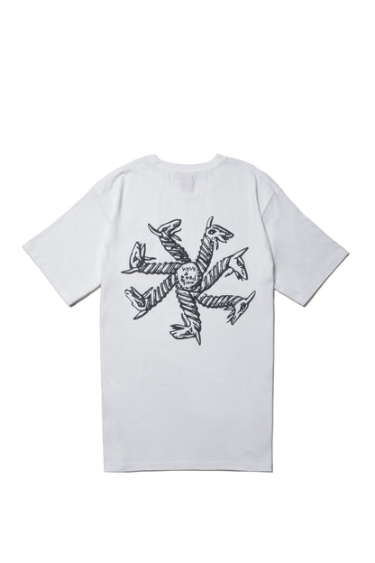 CYCLING LOGO S/S TEE WHITE