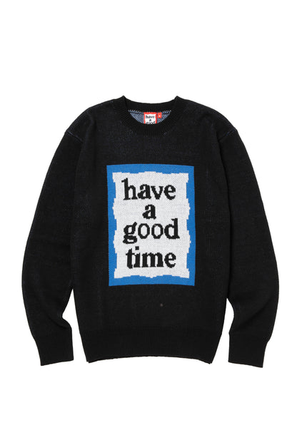BLUE FRAME KNIT SWEATER BLACK
