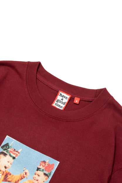 MONSTER HELMET S/S TEE WINE