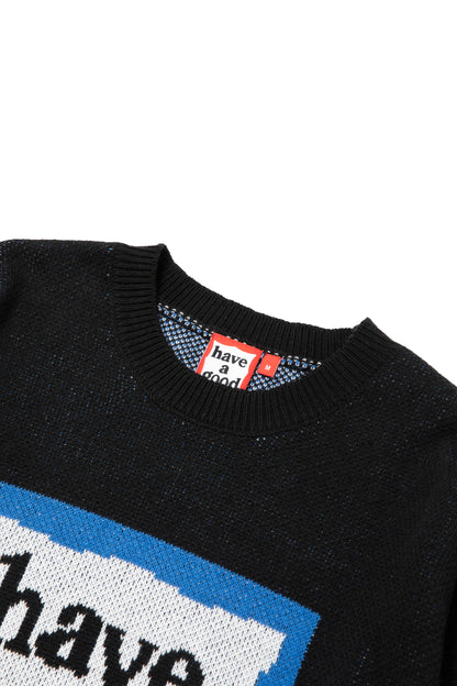 BLUE FRAME KNIT SWEATER BLACK