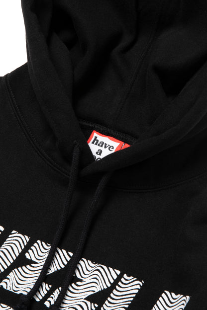 PUZZLE PULLOVER HOODIE FL BLACK