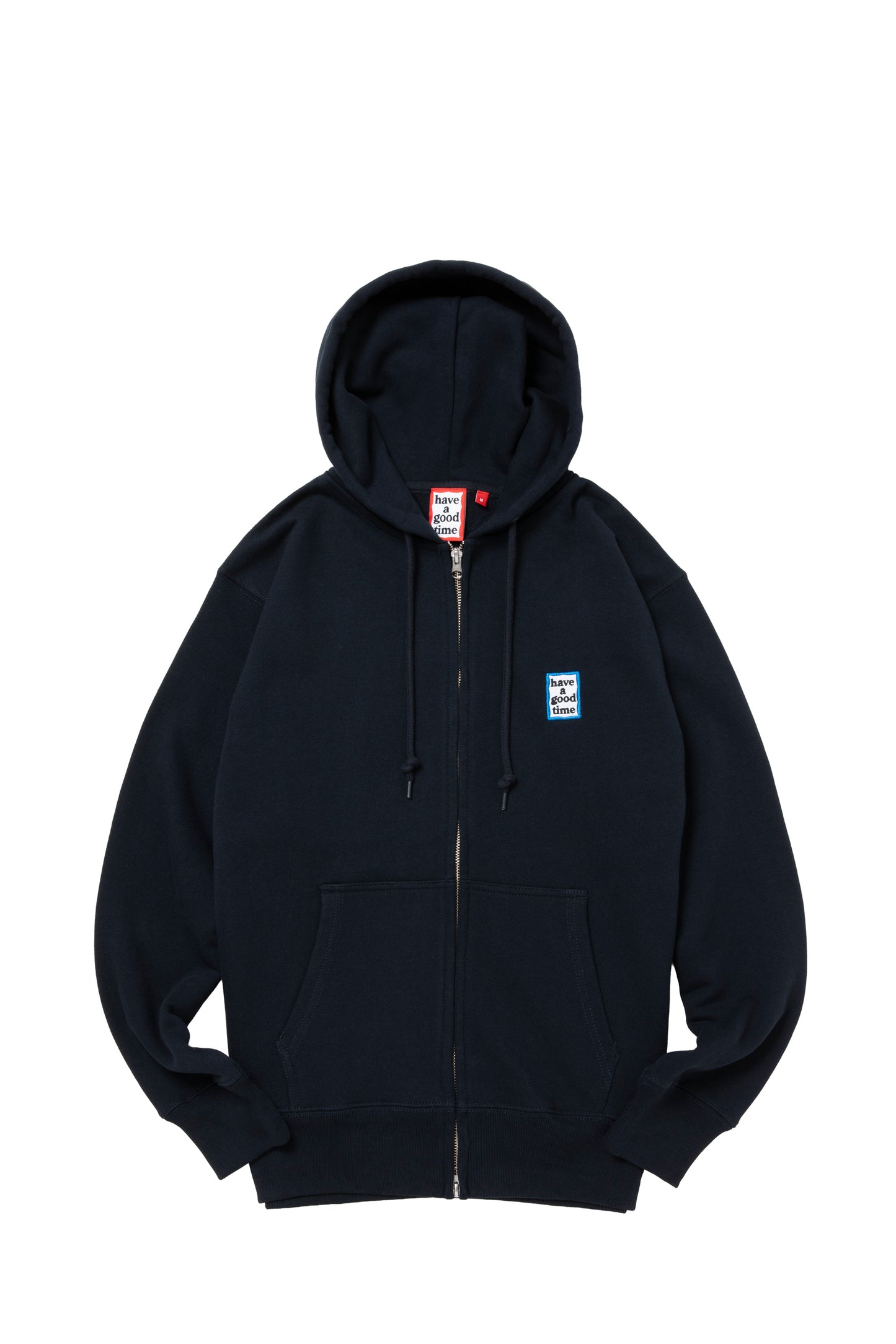 MINI MINI BLUE FRAME EMB ZIP UP HOODIE CO NAVY