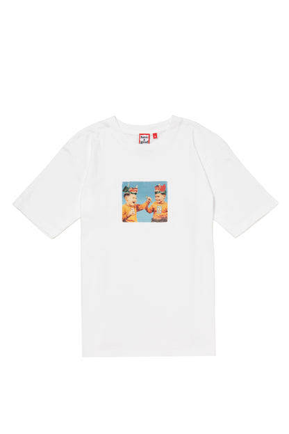 MONSTER HELMET S/S TEE WHITE