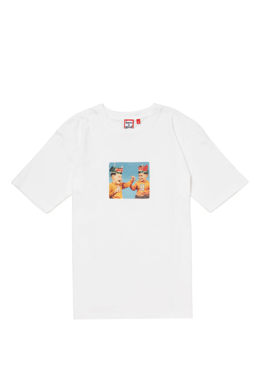MONSTER HELMET S/S TEE WHITE