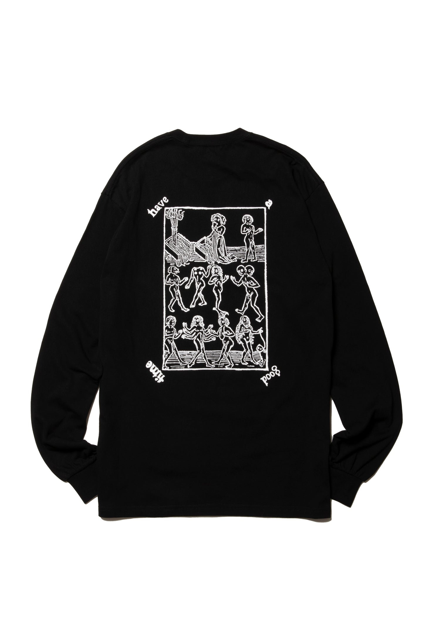 MEDIEVAL MONSTER LOGO L/S TEE BLACK