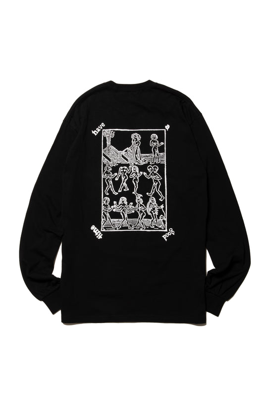MEDIEVAL MONSTER LOGO L/S TEE BLACK