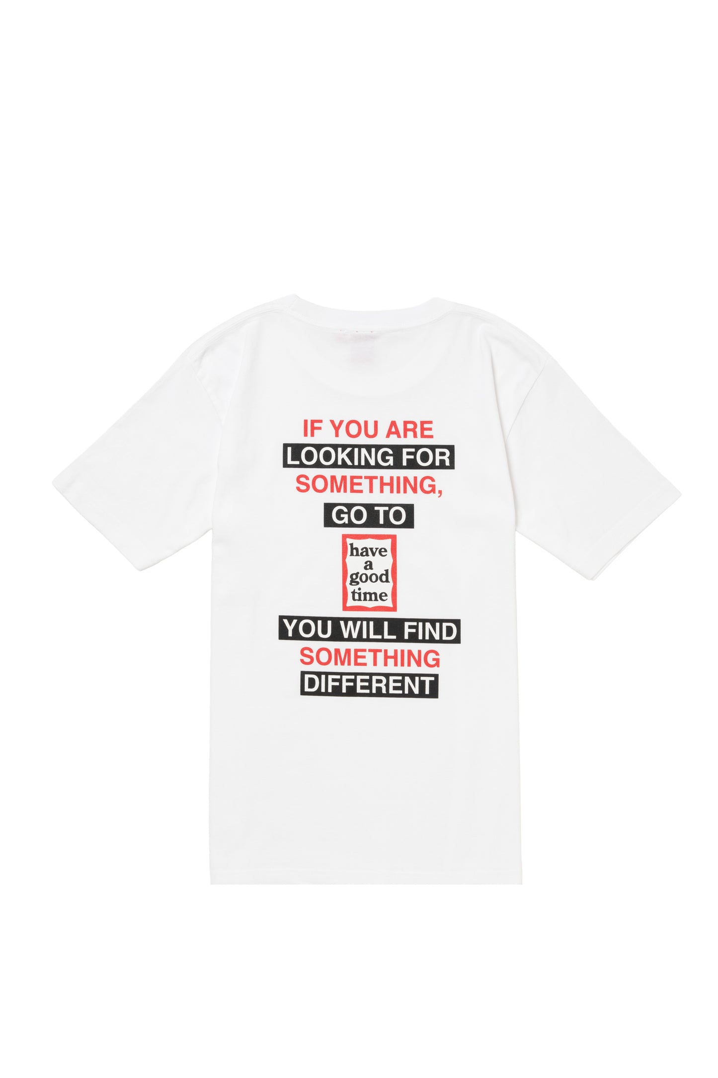 FIND SOMETHING DIFFERENT S/S TEE WHITE